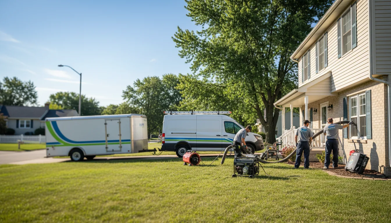 Flooded Basement Restoration And Cleanup With Repair in Lancaster, WI near me